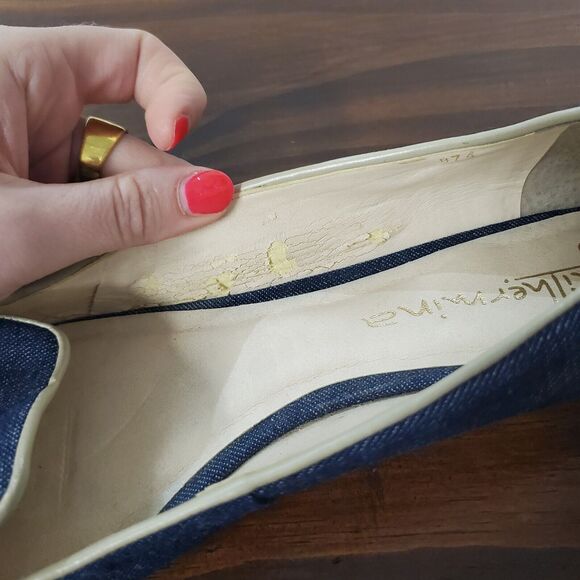 Trndy Blue Denim Flats - Picture 9 of 16